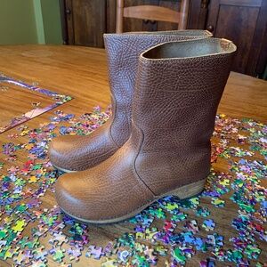 SANITA Puk Milled Leather Clog Boots